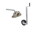 Roată jockey cu clemă, clemă din fontă KNOTT TK48+B48C6, țeavă ondulată, 300 kg, 48 mm, 700-940 mm