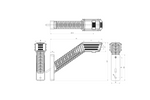 Lampă de poziție dreapta WAŚ 2552P W297.5.1 SPOT LED pe braț lung
