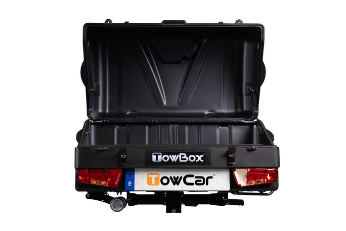 Towbox V1 Black Edition - cutie de bagaje montată pe bara de remorcare