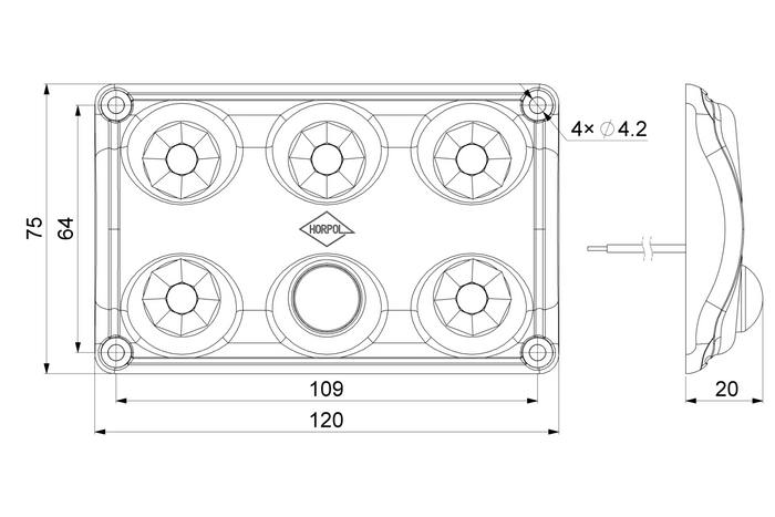 Lampă auto interioară LED HORPOL LWD2156 900lm cu senzor de mișcare