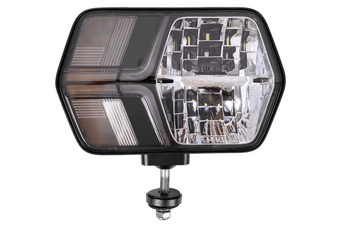 Lampă frontală LED ASPÖCK LuxLED II cu 7 funcții, 6 pini, DEUTSCH DT06-6S, dreapta