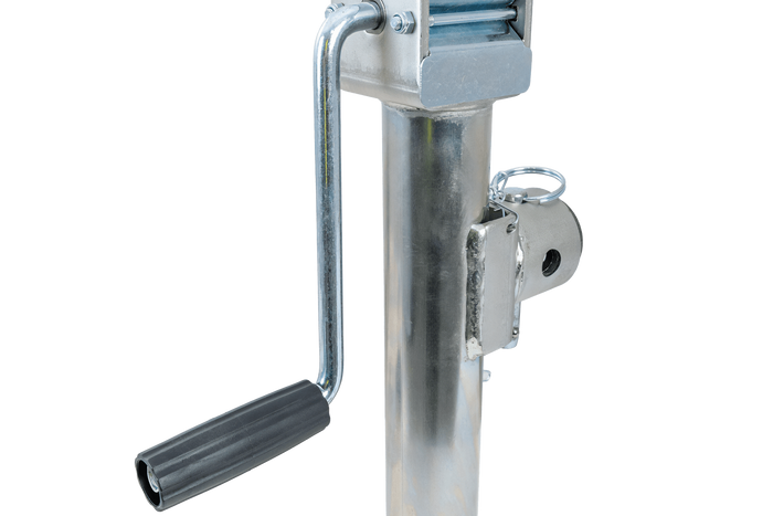 Suport extensibil cu adaptor UNITRAILER TJ5001+TJ5002A pentru remorcă platformă de 1300 kg 364-614 mm