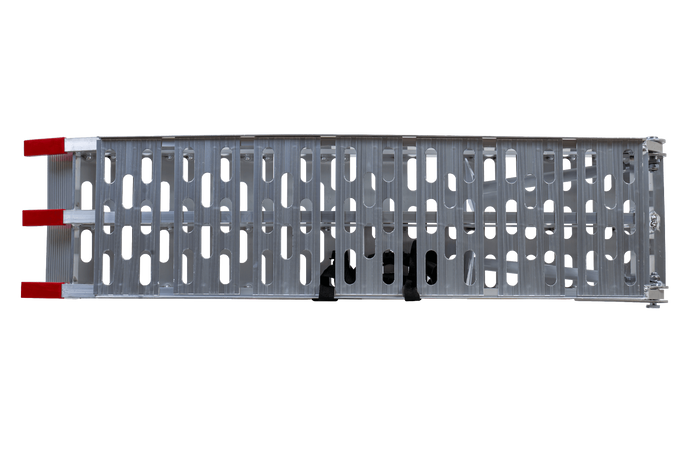 Rampă pliabilă UNITRAILER ALR003 din aluminiu pentru remorcă 221cm 340kg cu centură și suport