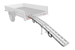 Rampă pliabilă UNITRAILER ALR003 din aluminiu pentru remorcă 221cm 340kg cu centură și suport