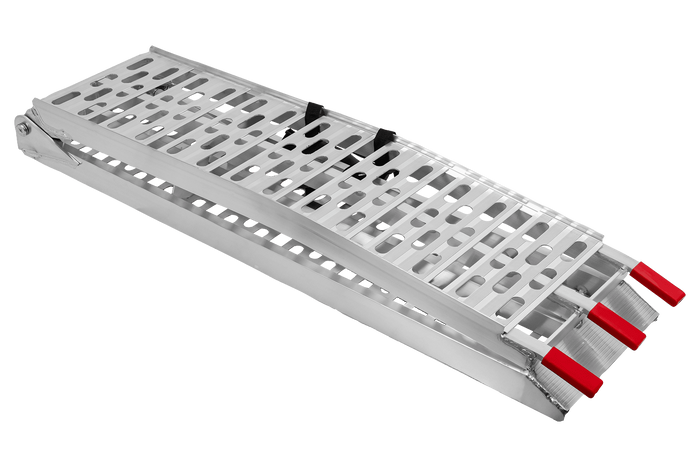 Rampă pliabilă UNITRAILER ALR003 din aluminiu pentru remorcă 221cm 340kg cu centură și suport