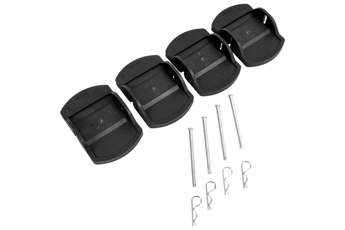 Set de patru plăcuțe de susținere pentru stabilizator de remorcă KNOTT 18x14x4,5cm