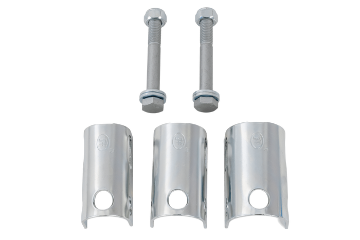Cârlig sferic STEELPRESS BC-3000C-00-00+Z3 pentru remorcă de 3000 kg cu bară de tractare din țeavă de 35-50 mm, fontă