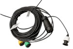 PRIZA MANTES instalație electrică remorcă cablaj 4,7 m mufă 7 PIN baionetă 2x 5 PIN + 2x 2 PIN