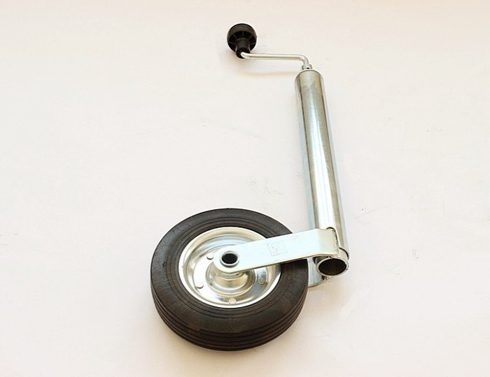 Roată jockey cu clemă din fontă WINTERHOFF ST48-200VB+KLE48-G 150kg 48mm 505-725mm