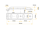 Cârlig lateral cu clemă UNITRAILER BV 10-1+BVG 10-B închidere laterală completă pentru remorcă