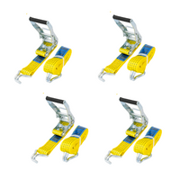 Set de patru benzi de transport galbene UNITRAILER 8m/50mm/5t cu tensionator