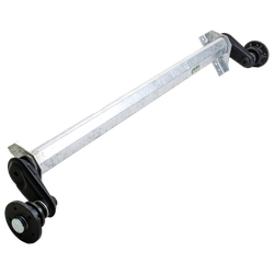 Axă nefrânată AL-KO PLUS pentru remorcă / remorcher 1300kg 1500mm 1950mm 5x112