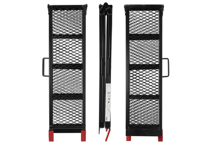 Rampe pliabile ProPlus 390094 din oțel pentru remorci, 203 cm, 680 kg, set de 2