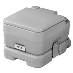 Toaletă portabilă de camping ProPlus 370415CR, gri, 10L/10L
