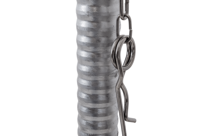 Roată jockey KNOTT TK48, tub ondulat, 300 kg, 48 mm, 700-940 mm