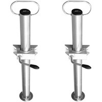 SET: 2 X Picior de sprijin  cu clemă pentru remorci Unitrailer 60 cm -  48 mm diametru